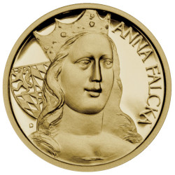 Sada zlatých medailí 4 x 1/10 Oz Karel IV. a jeho manželky 2008 Proof