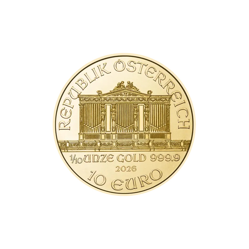 Zlatá mince 1/10 Oz Wiener Philharmoniker 2026