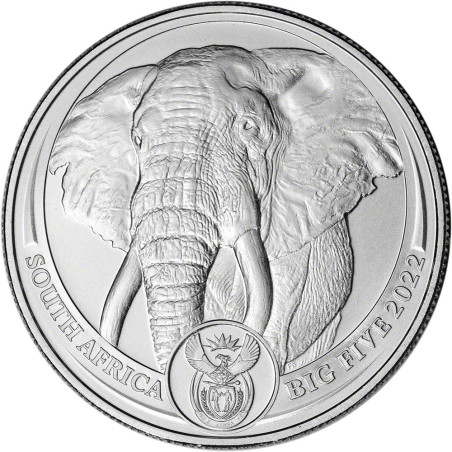 Platinová mince 1 Oz Big Five Elephant 2022