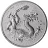Stříbrná mince 1 Oz China Dragon 2025 Burgundy Good Fortune Card