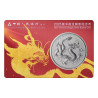 Stříbrná mince 1 Oz China Dragon 2025 Burgundy Good Fortune Card