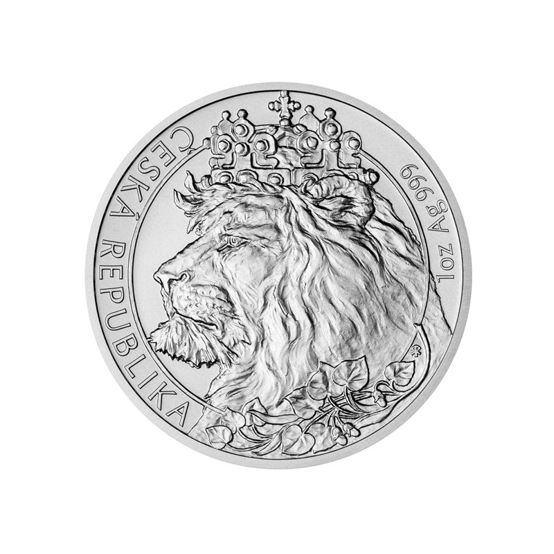 Stříbrná mince 1 Oz Český lev 2021