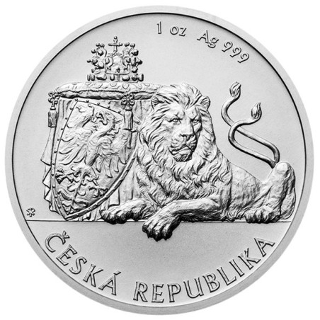 Stříbrná mince 1 Oz Český lev 2018