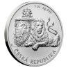 Stříbrná mince 1 Oz Český lev 2017