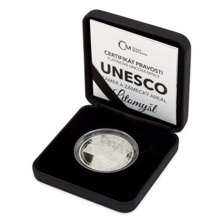 Platinová mince 1 Oz UNESCO Zámek a zámecký areál Litomyšl 2018 Proof