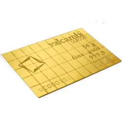 Zlatý slitek 50 x 1 g Valcambi Combibar