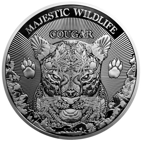 Stříbrná mince 1 Kg Majestic Wildlife Cougar - Puma 2026 Proof
