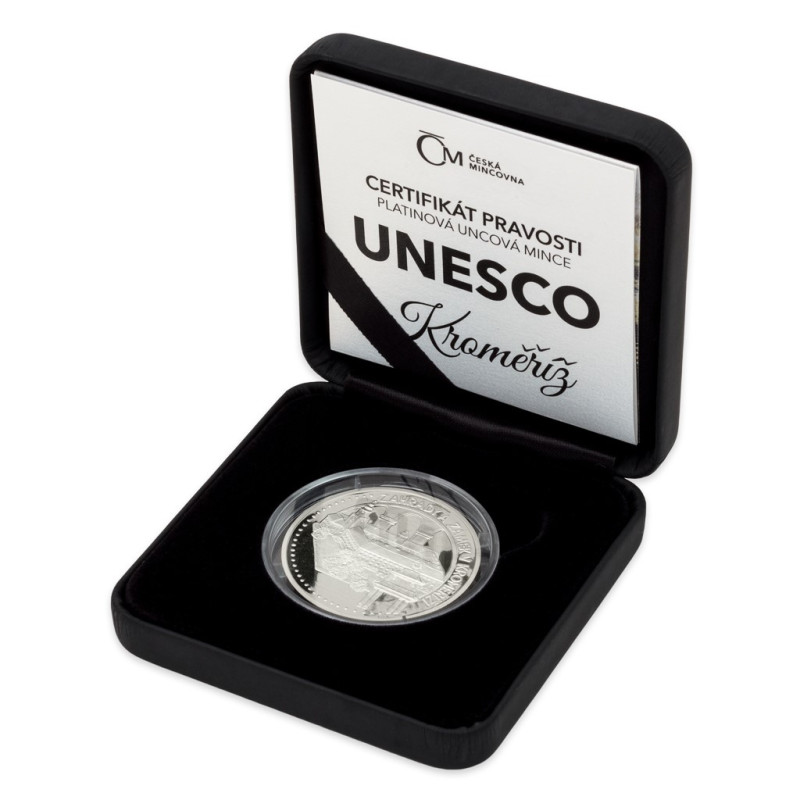 Platinová mince 1 Oz UNESCO Kroměříž 2018 Proof