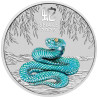 Stříbrná mince 1/2 Oz Lunar Series III Year of the Snake 2025 Kolorovaná