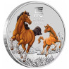Stříbrná mince 1/2 Oz Lunar Series III Year of the Horse 2026 Kolorováno