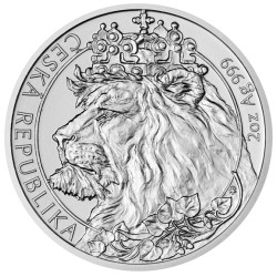 Stříbrná mince 2 Oz Český...