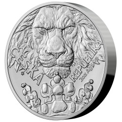 Stříbrná mince 2 Oz Český Lev 2023