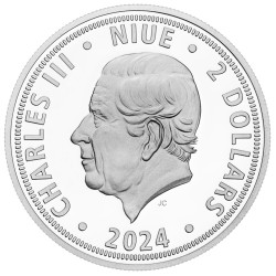 Stříbrná mince 1 Oz Český Lev 2024 Zlaceno