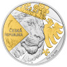 Stříbrná mince 1 Oz Český Lev 2024 Zlaceno