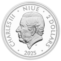 Stříbrná mince 1 Oz Český lev 2025 Zlaceno