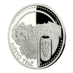 Platinová mince 1 Oz UNESCO Město Telč 2019 Proof