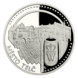 Platinová mince 1 Oz UNESCO Město Telč 2019 Proof