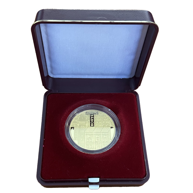 Zlatá mince 1/2 Oz 5000 Kč Městská památková rezervace Tábor 2025 Proof