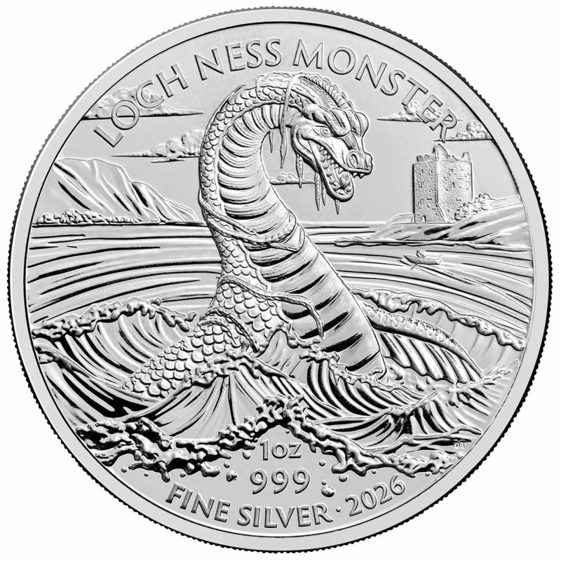 Stříbrná mince 1 Oz Legendary Creatures Loch Ness Monster 2026
