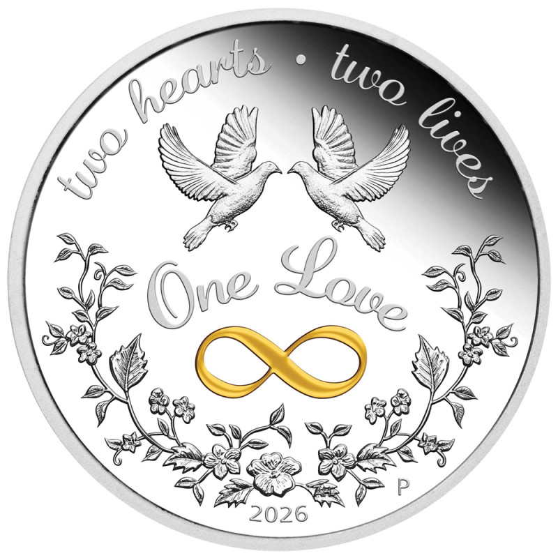 Stříbrná mince 1 Oz One Love 2026 Proof