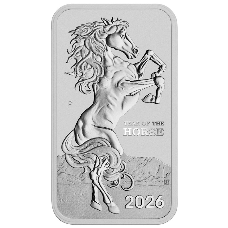 Stříbrná mince 1 Oz Rectangular Lunar Horse 2026