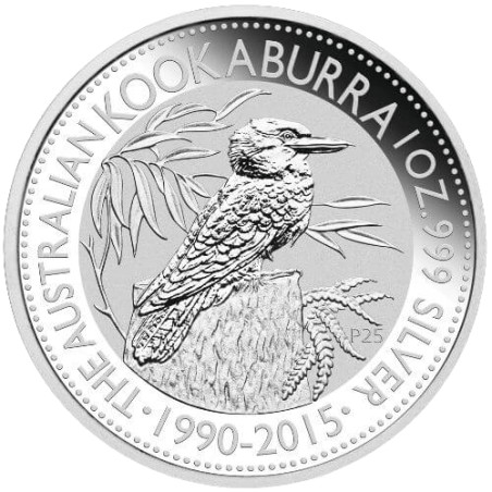 Stříbrná mince 1 Oz Kookaburra 2015 - 25th Anniversary