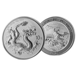 Stříbrná mince 1 Oz China Dragon 2026