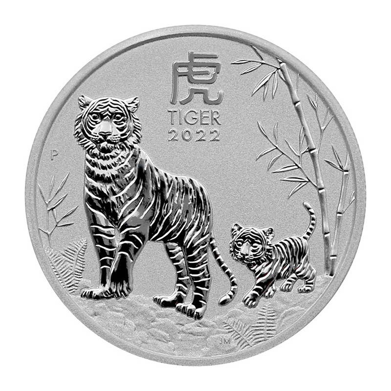 Stříbrná mince 1/2 Oz Lunar Series III Year of the Tiger 2022