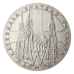Platinová medaile 500 g Dóm sv.Václava v Olomouci