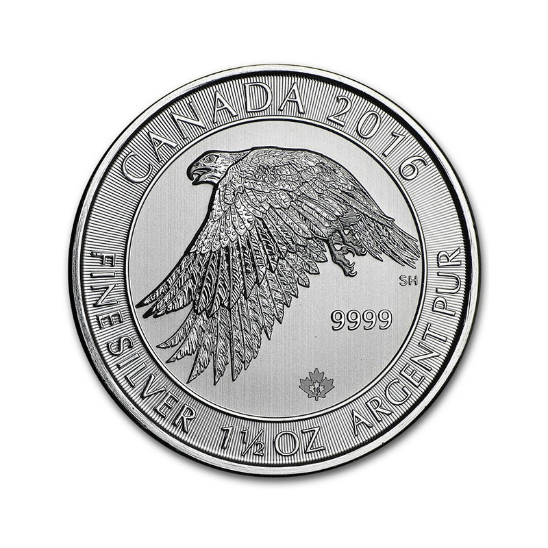 Stříbrná mince 1,5 Oz Canada Snow Falcon 2016