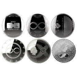 Sada stříbrných mincí 11 x 1 Oz Chronos 2015-2025