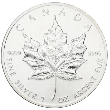 Stříbrná mince 1 Oz Maple Leaf 1990