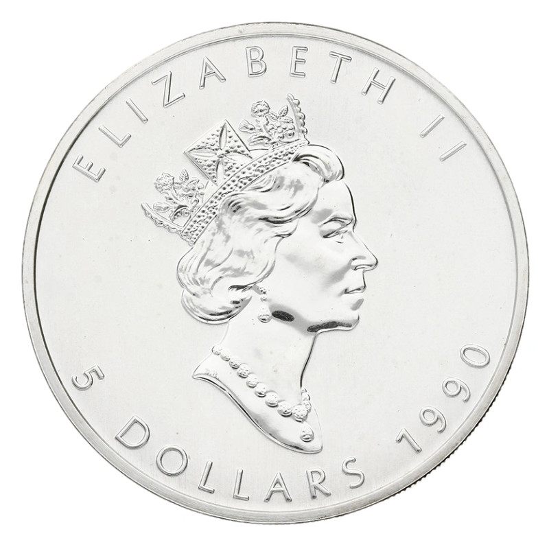 Stříbrná mince 1 Oz Maple Leaf 1990