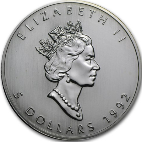Stříbrná mince 1 Oz Maple Leaf 1992