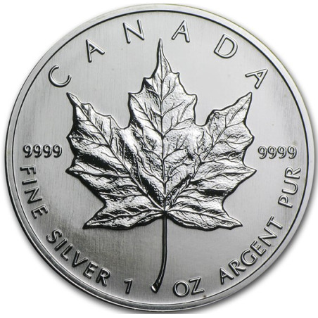 Stříbrná mince 1 Oz Maple Leaf 1991