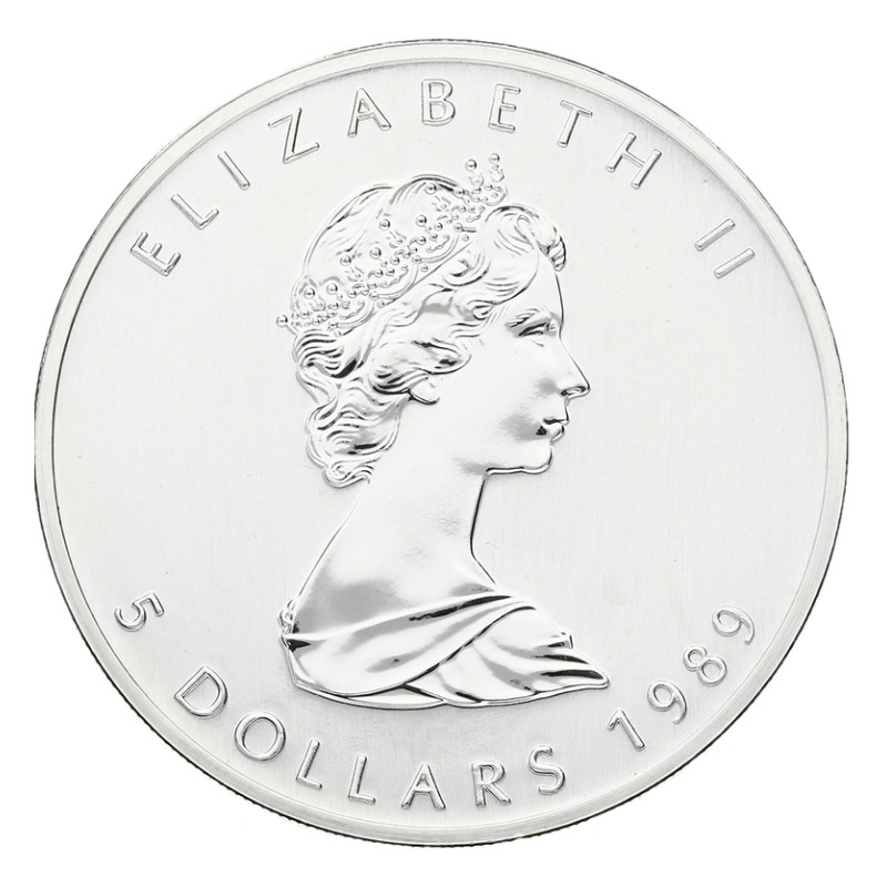 Stříbrná mince 1 Oz Maple Leaf 1989