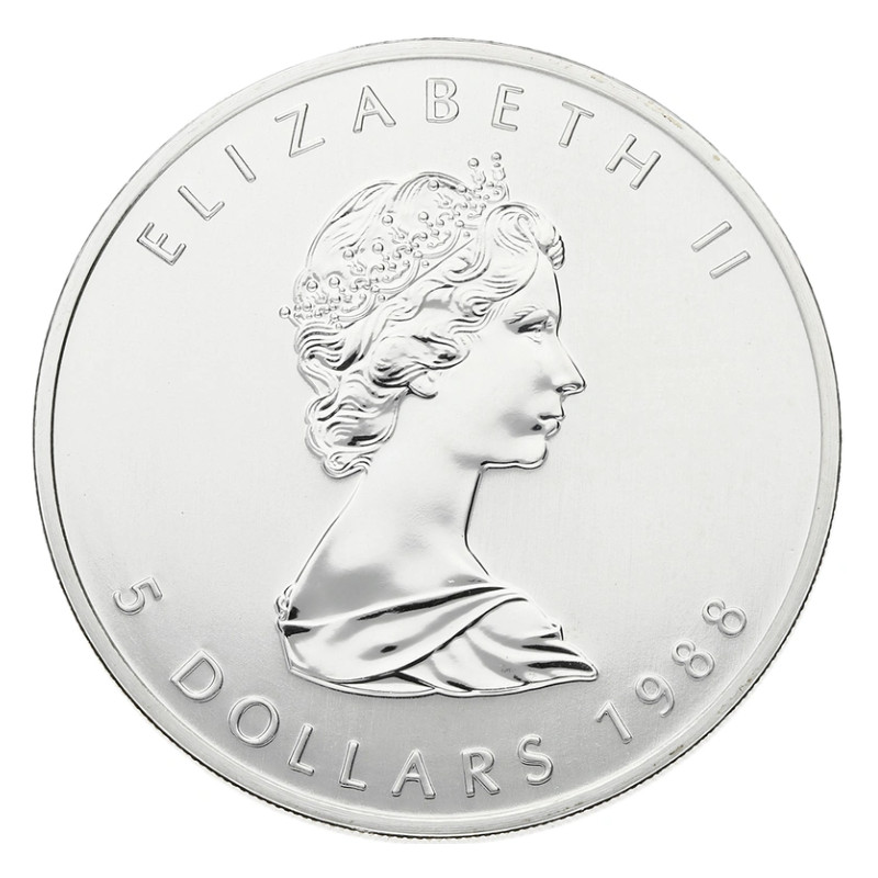 Stříbrná mince 1 Oz Maple Leaf 1988