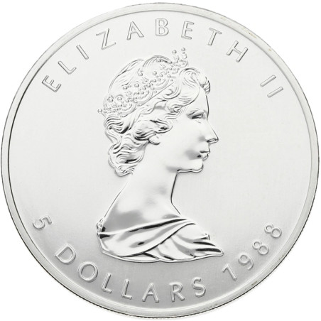 Stříbrná mince 1 Oz Maple Leaf 1988