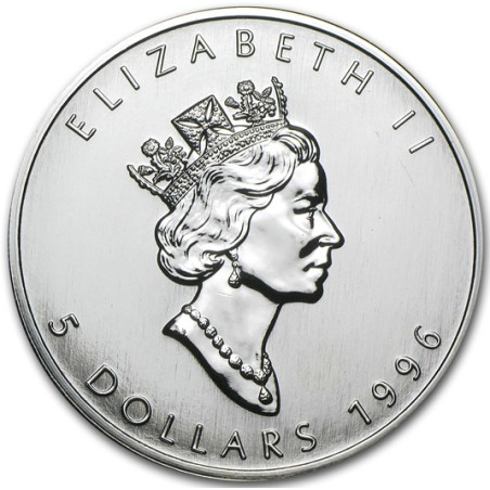 Stříbrná mince 1 Oz Maple Leaf 1996