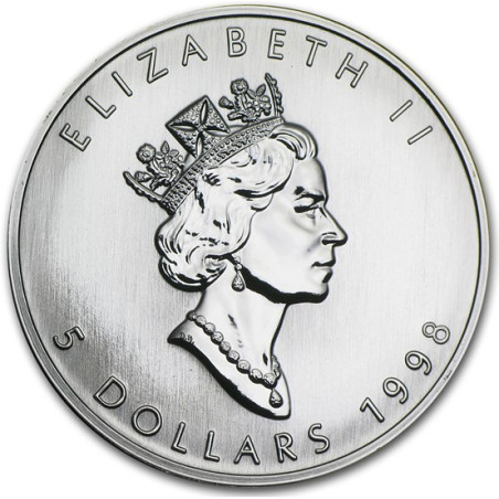 Stříbrná mince 1 Oz Maple Leaf 1998
