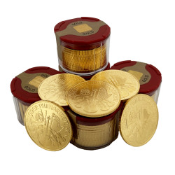 Tuba 10 x zlatá mince 1 Oz Wiener Philharmoniker různé roky