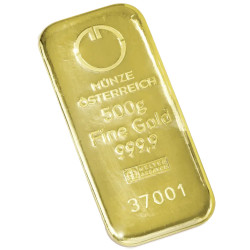 Zlatý slitek 500 g Münze Österreich