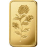 Zlatý slitek 1 g PAMP Růže