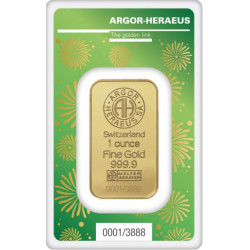 Zlatý slitek 1 Oz Argor Heraeus Lunar Series III Year of the Tiger 2022