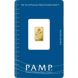Zlatý slitek 2,5 g PAMP Růže