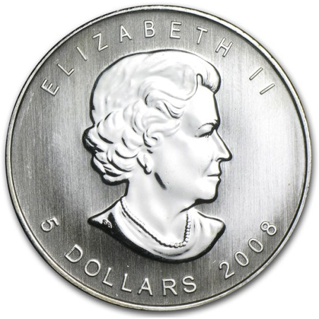 Stříbrná mince 1 Oz Maple Leaf 2008