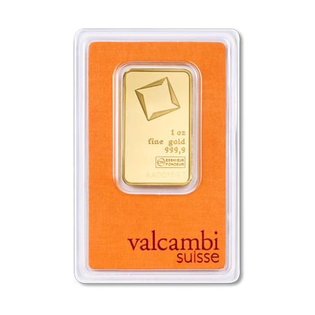 Zlatý slitek 1 Oz Valcambi