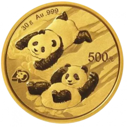 Zlatá mince 30 g China...