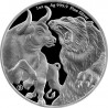 Stříbrná mince 1 Oz Býk a Medvěd 2021