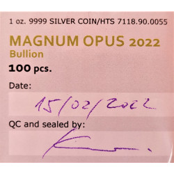Stříbrná mince 1 Oz Magnum Opus 2022